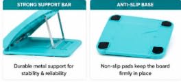 Calf Stretcher Stretching Board with Acupressure Design, Blue