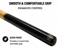 FALAH 2-Piece Wooden Billiard Cue Stick with 12mm Tip