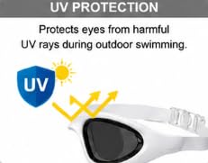 AL FALAH Swimming Goggles for Men & Women, Adult Swim Goggles, Comfortable Anti-Fog Swimming Goggles with Adjustable Strap for Pool, Training & Swimming