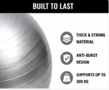 AL FALAH Anti-Burst Exercise Gym Ball with Foot Pump