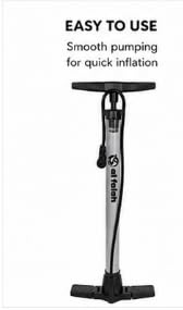 Al Falah 75CM Floor Air Pump with T-Handle & Flexible Hose