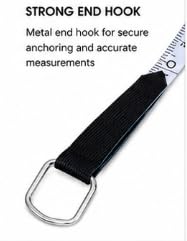 Fiber Measuring Tape, 50M/165FT, Classic Yellow