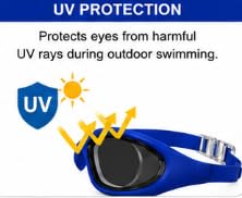 AL FALAH Swimming Goggles for Men & Women, Adult Swim Goggles, Comfortable Anti-Fog Swimming Goggles with Adjustable Strap for Pool, Training & Swimming