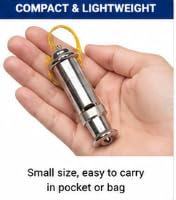 Whistle Loud & Clear Alert, Metal Body with Lanyard, 10 Pcs