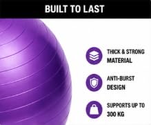 AL FALAH Anti-Burst Exercise Gym Ball with Foot Pump