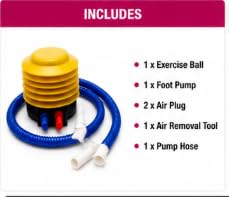AL FALAH Anti-Burst Exercise Gym Ball with Foot Pump