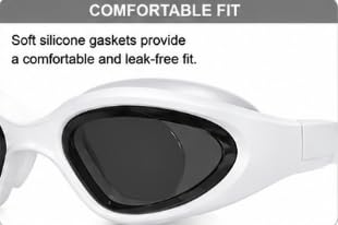 AL FALAH Swimming Goggles for Men & Women, Adult Swim Goggles, Comfortable Anti-Fog Swimming Goggles with Adjustable Strap for Pool, Training & Swimming