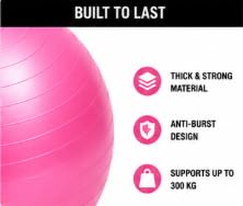 AL FALAH Anti-Burst Exercise Gym Ball with Foot Pump