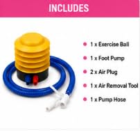 AL FALAH Anti-Burst Exercise Gym Ball with Foot Pump