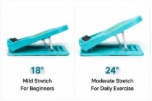 Calf Stretcher Stretching Board with Acupressure Design, Blue