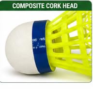 Weinixun 500 Badminton Nylon Shuttlecock, 6 Pcs