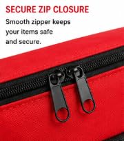 First Aid Kit Bag Only, Large Capacity Red Emergency Medical Bag