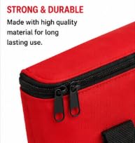 First Aid Kit Bag Only, Large Capacity Red Emergency Medical Bag