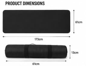 Yoga Mat with Net Carry Bag, Non-Slip, Durable & Lightweight