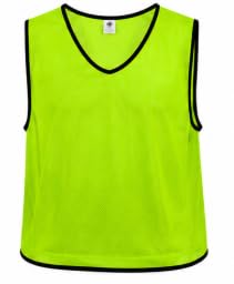 Training Bibs Pack of 12 Single Color Mesh Sports Vests