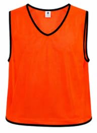 Training Bibs Pack of 12 Single Color Mesh Sports Vests