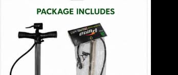 Floor Standing Bicycle Pump with Pressure Gauge, Steel