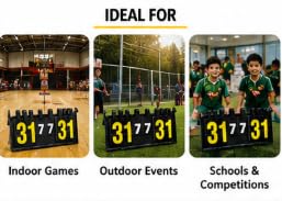 Portable Flip Scoreboard Tabletop with Foldable Stand