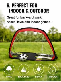 Portable Football Goal Foldable Pop-Up for Shooting Training