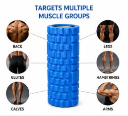 AL FALAH EVA Foam Roller 45CM & 35CM for Muscle Recovery