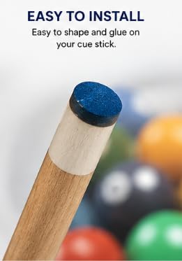 Master Billiard Cue Tips 9mm Blue Replacement Pool & Snooker