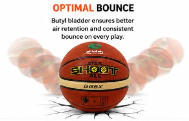 AL FALAH TPU Leather Basketball for Indoor & Outdoor