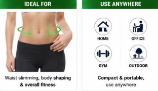 Waist Twisting Disc with Resistance Bands, ABS Material