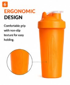 FALAH Shaker Bottle 600ml with Flip-Top Lid BLUE