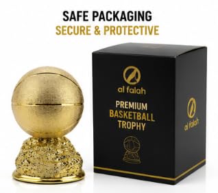 Al Falah Basketball Trophy Golden Rock-Style Base Award