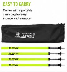 AI Falah PVC Spring Base Pole 150 cm, Neon Green