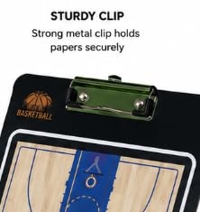 Basketball Coaching Tactical Board with Full Court Design