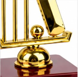 Cricket Trophy Award with Wooden Base 16 cm Gold Finish