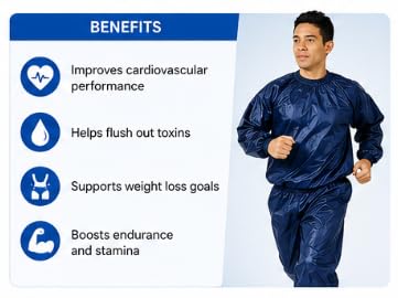 Sauna Suit for Men and Women, PVC Exercise Sweat Suit