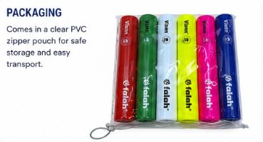 Vixen PVC Relay Batons Pack of 6 Multicolor, 28 cm