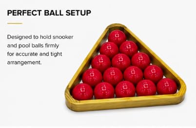AL FALAH Wooden Snooker Triangle Rack for Pool Table