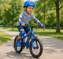 Kids Cycle Knee and Hand Guard Set, Safe and Durable Red