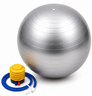 AL FALAH Anti-Burst Exercise Gym Ball with Foot Pump