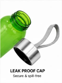 Sports Water Bottles Pack of 6 with Carrying Strap