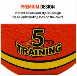 Training Basketball for Indoor & Outdoor Play, Durable Non-Slip Grip