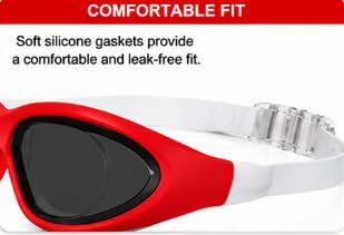 AL FALAH Swimming Goggles for Men & Women, Adult Swim Goggles, Comfortable Anti-Fog Swimming Goggles with Adjustable Strap for Pool, Training & Swimming