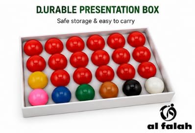 Al Falah 22-Piece Snooker Half Ball Training Set with Resin Balls
