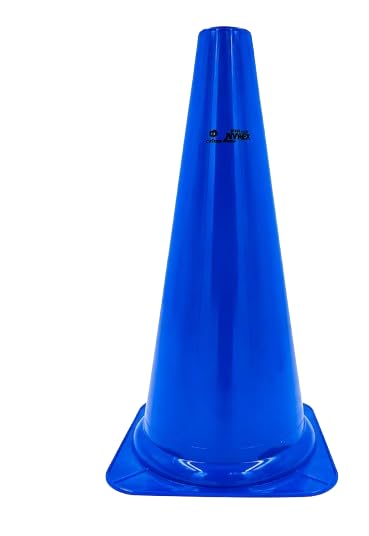 Training Cone Blue 30cm Heavy-Duty PVC Sports Cone Pack of 6