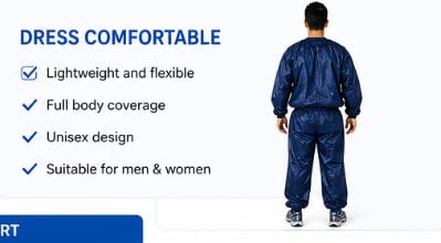 Sauna Suit for Men and Women, PVC Exercise Sweat Suit