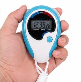 Digital Sports Stopwatch Timer with Lanyard, LCD Display