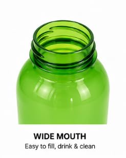 Sports Water Bottles Pack of 6 with Carrying Strap