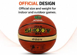 AL FALAH TPU Leather Basketball for Indoor & Outdoor