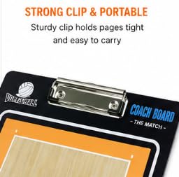 Volleyball Coaching Board Magnetic Dry Erase Tactical Clipboard
