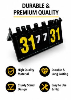 Portable Flip Scoreboard Tabletop with Foldable Stand