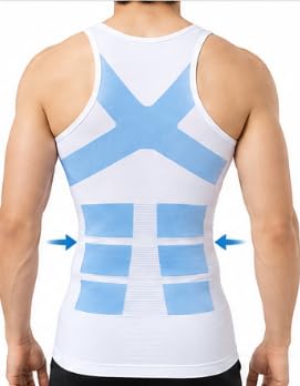 Just-One Shapers Men's Slimming Compression Vest Black large