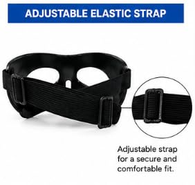 Face Guard Sports Mask, Black Glossy Finish, Protective